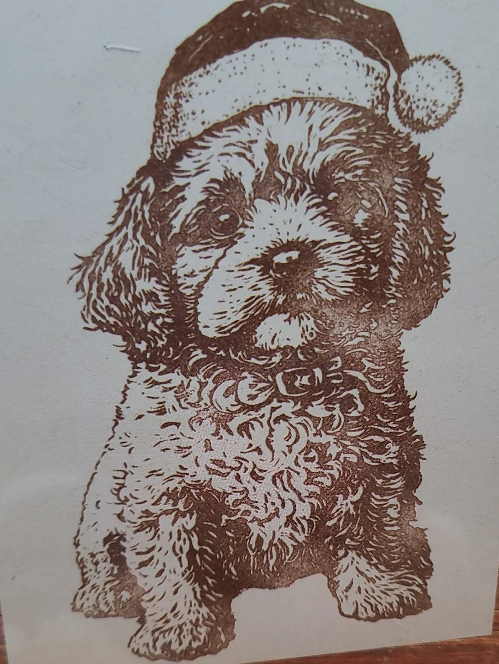IOD Iron Orchid Designs Christmas Pups 6 Decor Stamps Bonus Reusable Masks 25195